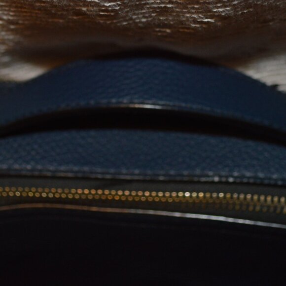 Michael Kors Blue Pebbled Leather Crossbody Bag Cooper Man Purse - Picture 5 of 15